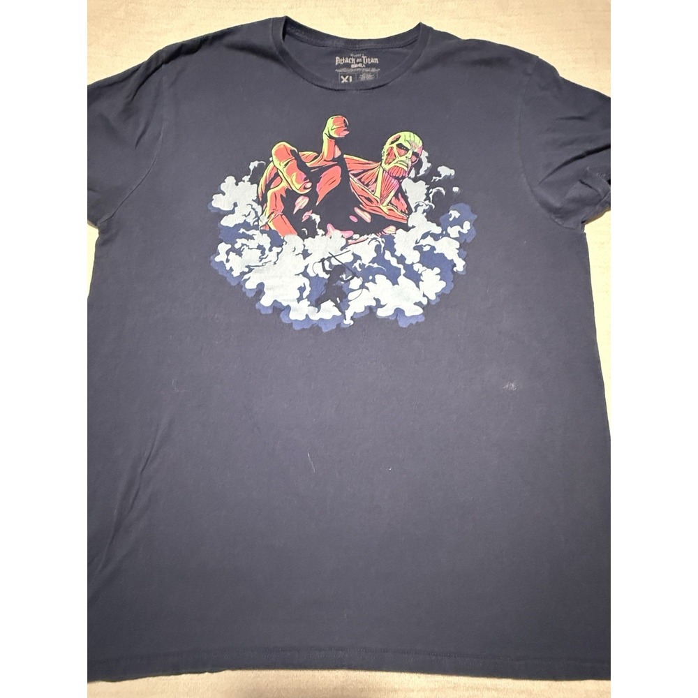 Attack On Titan‎ Collosal Titan Shirt XL Blue Anime Loot Crate Exclusive